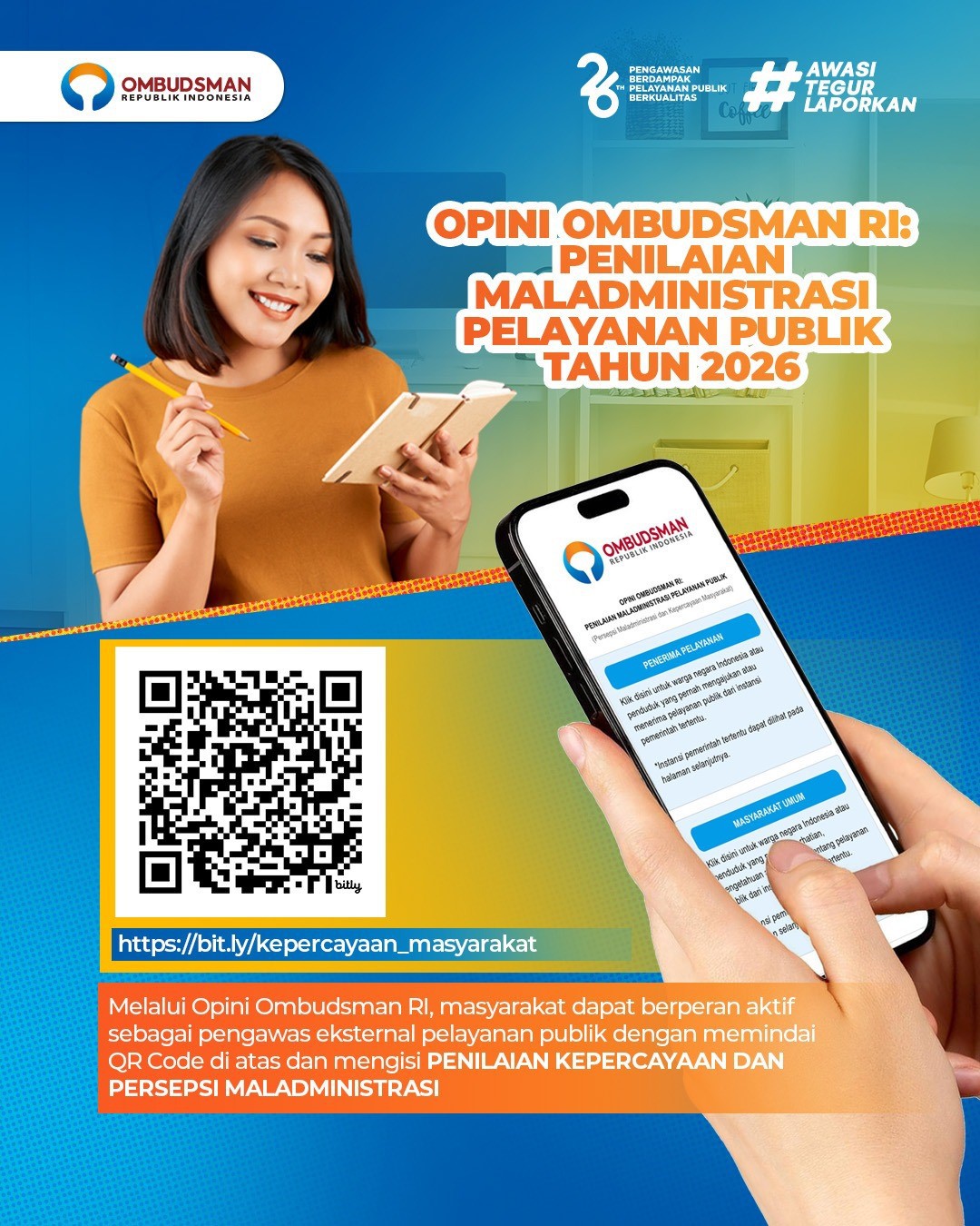 Opini Ombudsman RI - Penilaian Maladministrasi Pelayanan Publik 2026